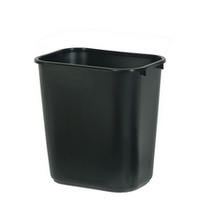 Rubbermaid Corbeille à papier, 26,6 litres, PE, noir