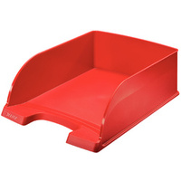 LEITZ Corbeille à courrier Plus Jumbo, A4, polystyrène,rouge