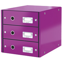 LEITZ Bloc de classement Click & Store WOW, violet