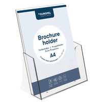 EUROPEL Porte-brochures, format A4, transparent