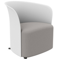 PAPERFLOW Fauteuil visiteur 'CROWN', blanc