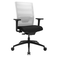 Topstar Chaise de bureau pivotante 'Airwork', noir/blanc