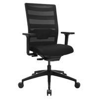 Topstar Chaise de bureau pivotante 'Airwork', noir/noir