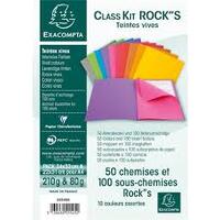 EXACOMPTA Lot chemises et sous-chemises ROCK'S, assorties