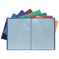 EXACOMPTA Protège-documents, A4, PP, 100 pochettes, bleu