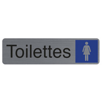 EXACOMPTA Plaque de signalisation 'Toilettes Dame'