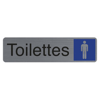 EXACOMPTA Plaque de signalisation 'Toilettes Homme'