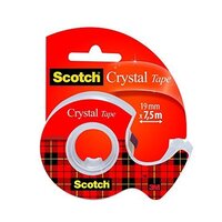 Scotch Ruban adhésif Crystal Clear 600, avec dévidoir