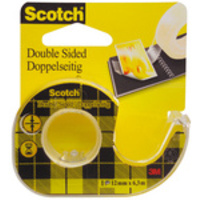 Scotch Ruban adhésif double face 665, 12 mm x 7,9 m