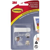 3M Command Languettes accroches tableaux, taille: S, blanc