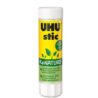 UHU Bâton de colle stic ReNature, sans solvants, 40 g, tube