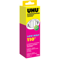 UHU Recharge de colle Low Melt, 200 g, transparent