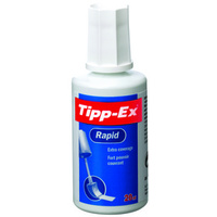 Tipp-Ex Flacon correcteur Rapid, blanc, contenu: 20 ml