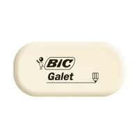 BIC Gomme en caoutchouc Galet, blanc, oval