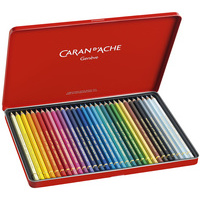 CARAN D'ACHE Crayons de couleur PABLO, étui métal de 30