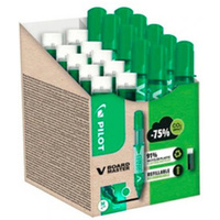 VBOARD PACK 10 MARQUEURS VERT + 10 RECHARGES ( 5 GRATUITES)