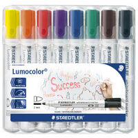 STAEDTLER Marqueur tableau blanc 351 Lumocolor, étui de 8