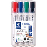 STAEDTLER Marqueur tableau blanc 351B Lumocolor, étui de 4