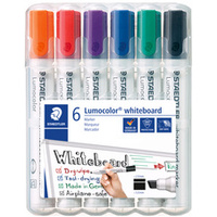 STAEDTLER Marqueur tableau blanc 351B Lumocolor, étui de 6