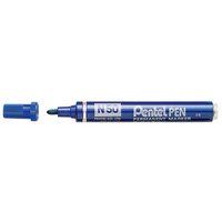 Pentel Marqueur permanent N50, pointe ogive, bleu