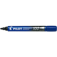 PILOT Marqueur permanent 100, pointe ogive, bleu