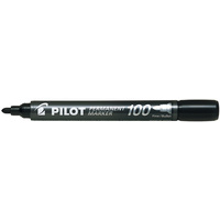 PILOT Marqueur permanent 100, pointe ogive, noir