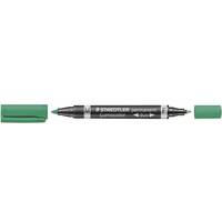 STAEDTLER Marqueur permanent 348 Lumocolor duo, vert