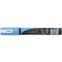 uni-ball Marqueur craie Chalk marker PWE5M, bleu clair