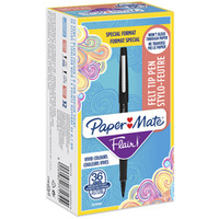 Paper:Mate Stylo feutre Flair Original, Value Pack, noir