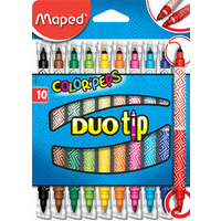 Maped Feutre double pointe COLOR'PEPS DUOtip, étui carton 10