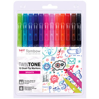 Tombow Feutre double pointe 'TwinTone' Bright Colours