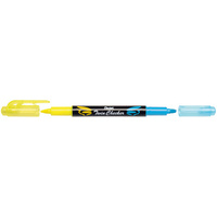 Pentel Surligneur 'TWIN CHECKER', 2 pointes, jaune / bleu