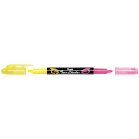 Pentel Surligneur 'TWIN CHECKER', 2 pointes, jaune / rose