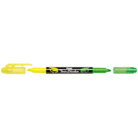 Pentel Surligneur 'TWIN CHECKER', 2 pointes, jaune / vert