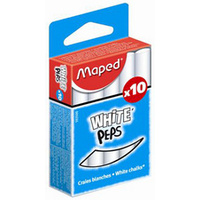 Maped Craie pour tableau WHITE'PEPS, rond, blanc