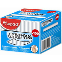 Maped Craie pour tableau WHITE'PEPS, rond, blanc