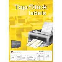 TOP STICK Etiquette universelle, 70 x 35 mm, blanc