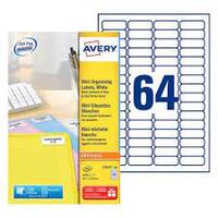 AVERY Mini étiquette d'adresse laser, 45,7 x 16,9 mm, blanc