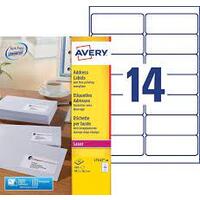 AVERY Etiquette d'adresse, 99,1 x 38,1 mm, blanc