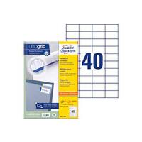 AVERY Zweckform Etiquette universelle, 52,5 x 29,7 mm, blanc