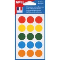 APLI Pastille de signalisation, diamètre: 19 mm, jaune