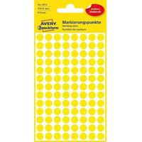 AVERY Zweckform Pastille de couleur, diamètre 8 mm, jaune