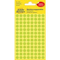 AVERY Zweckform Pastille de couleur, diamètre 8 mm, vert