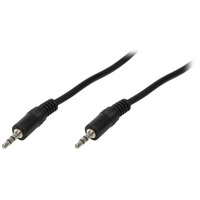 LogiLink Câble audio, 2 x jack mâle 3,5 mm, 2 m