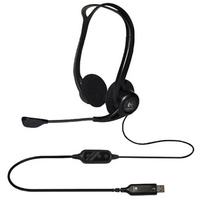 Logitech PC Headset 960 USB, noir, port USB