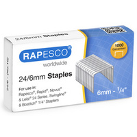 RAPESCO Agrafes 24/6, 5.000 pièces, galvanisé