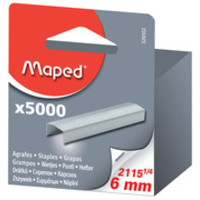 Maped Agrafes 19 1/4, 6 mm, zinguées, grand paquet