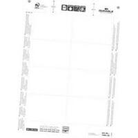 DURABLE Planche d'impression pour badges, 90 x 60 mm, blanc