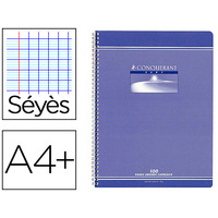 CONQUERANT SEPT Cahier reliure intégrale, 240 x 320 mm Seyès