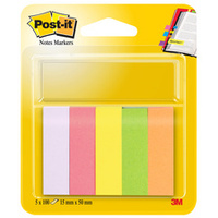 Post-it Marque-pages en papier, 15 x 50 mm, couleurs néon